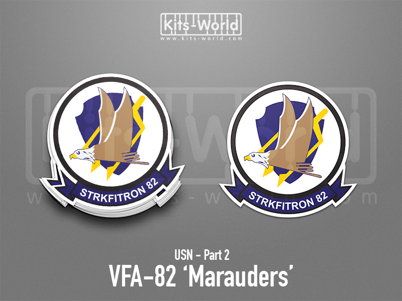 Kitsworld SAV Sticker - US Navy - VFA-82 Marauders Approx height: 100 mm 
